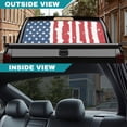 thumbnail image 4 of Uourmeti American Flag Truck Rear Window Decal, Durable Vinyl, Full Coverage Easy to Install Trucks Back Window Decal Perforated, 4 of 4