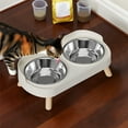 thumbnail image 5 of Comedero Doble Para Gatos Comedero Con Inclinación Para Agua Y Comida Comedero Integrado De Acero Inoxidable Para Gatos Y Comedero Para Agua Y Comida, 5 of 5