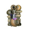 thumbnail image 2 of Hi-Line Gift Ltd Fontaine à 3 Cruches Versante en une Seule avec Lumière, 2 of 2