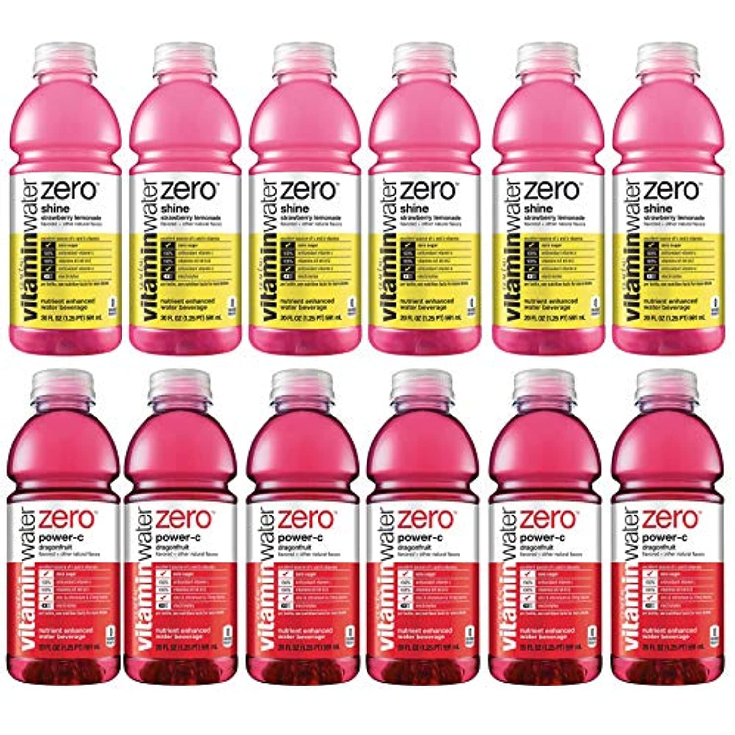 LuvBox Variety Vitaminwater Zero Sports Drink Pack , Pack Of 12 , 20Fl