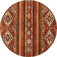 thumbnail image 1 of Ahgly Company Indoor Round Abstract Orange Modern Area Rugs, 8' Round, 1 of 4