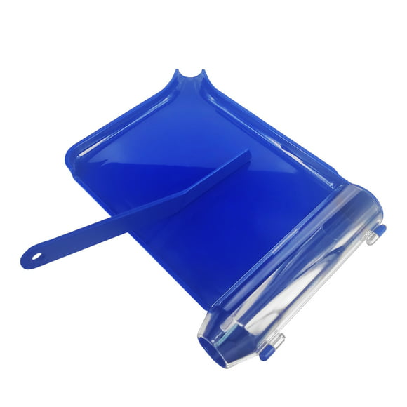 Left Hand Pill Counter Tray with Spatula (Blue)