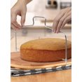 thumbnail image 2 of Nivelador Cortador Tortas Barking Corte Divisor Pan Por Parte Doble Línea Ajuste Alambre Acero Inoxidable Ajustable Safe para Suministros Hornear, 2 of 9