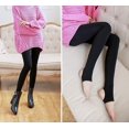 thumbnail image 3 of Pantimedias de invierno para mujer, calcetines con pies, pantalones con forro polar, sl, 3 of 4