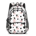 thumbnail image 2 of Cow and Spot White Pattern Cute School Backpack Bag with Padded Back and Adjustable Shoulder Straps 16.9 X 12.6 X 5.9 Inches, 2 of 5