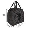 thumbnail image 3 of Easygdp Black Spider On Web 1 Bolsa Térmica Premium - Tela Oxford Impermeable, Gran Capacidad, Bolsillo Frontal, Unisex para Trabajo, Escuela, Actividades al Aire Libre y Picnics, 3 of 8