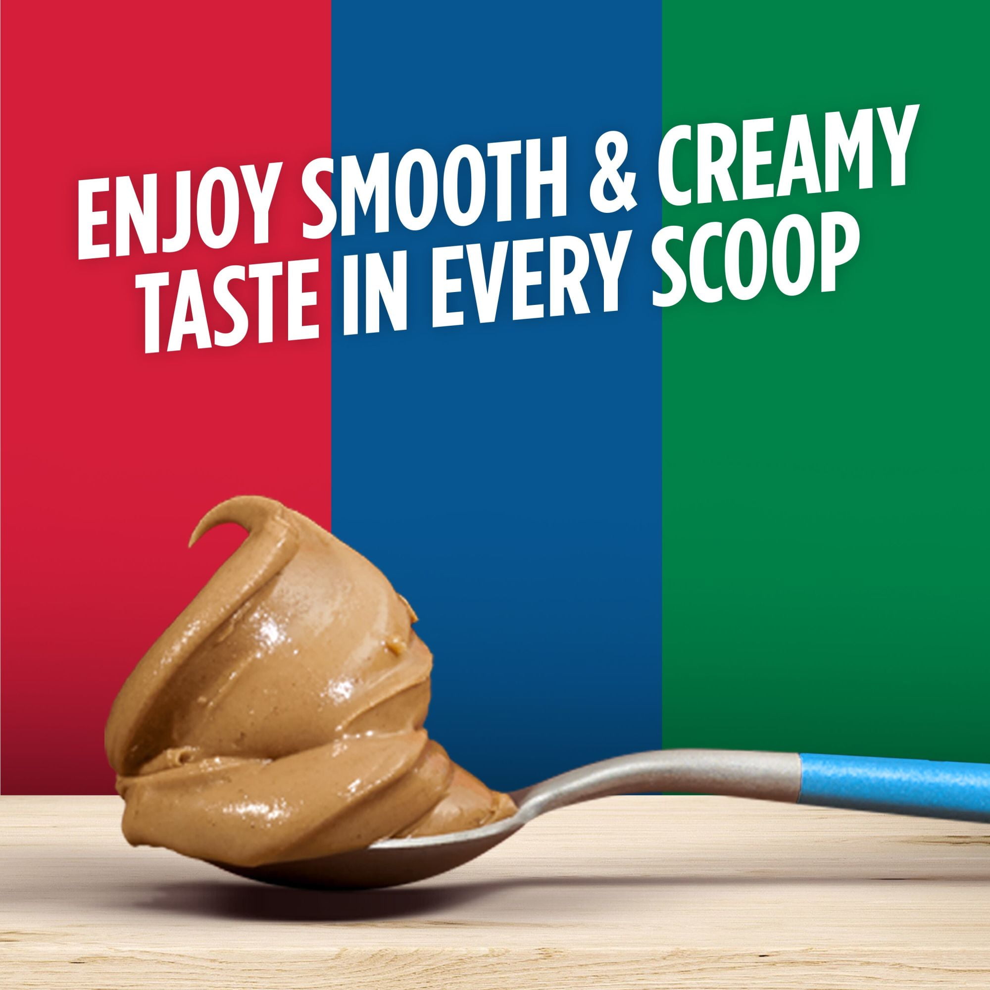 (12 pack) Jif No Added Sugar Creamy Peanut Butter Spread, 15.5 oz. - Smooth, Creamy Texture, No Stir Peanut Butter Spread