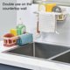 thumbnail image 5 of Inteprter Soporte telescópico para jabón, toalla, paño de cocina, fregadero de pared, cesta colgante, escurridor multiusos para accesorios de Juegos de accesorios de baño Rosa, 5 of 6
