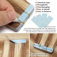 thumbnail image 4 of Benehair Tape In Hair Skin Weft Human Hair Extensions Thick Full Head Invisible Highlight Ombre 20 pcs/50g for Women US, 4 of 13