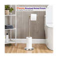 thumbnail image 5 of Toilet Paper Holder, Free Standing Toilet Paper Holder Stand with Reserve for 4 Spare Rolls, Sturdy Base, 5 of 7
