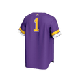 thumbnail image 3 of Youth GameDay Greats #1 Purple ECU Pirates Lightweight Collegiate Baseball Fashion Jersey, 3 of 4