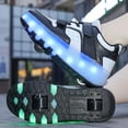 thumbnail image 6 of Kids LED Roller Skate Shoes with Wheel Light up Roller Shoes Kids Skates Sneakers Gift for Girls Boys Children, 6 of 14