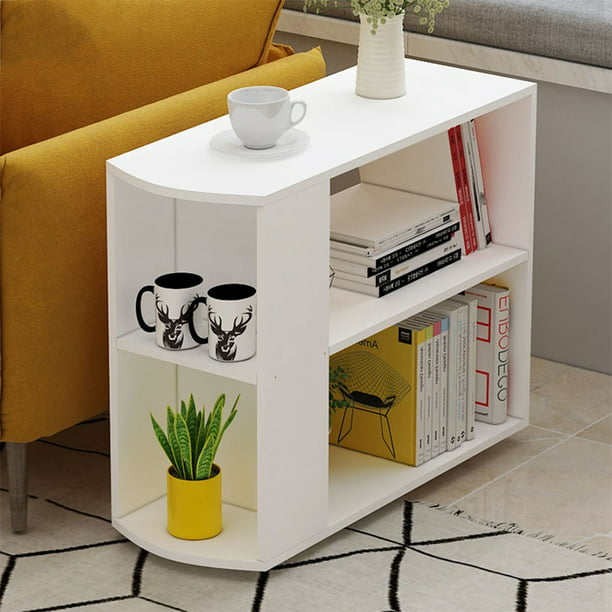 Lazy Bedside Laptop Table Removable, Small Bookcase Bedside Table