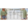 thumbnail image 3 of Summer Solid Color Women V-neck Casual T-shirt Half Sleeve Simple Tops, 3 of 3