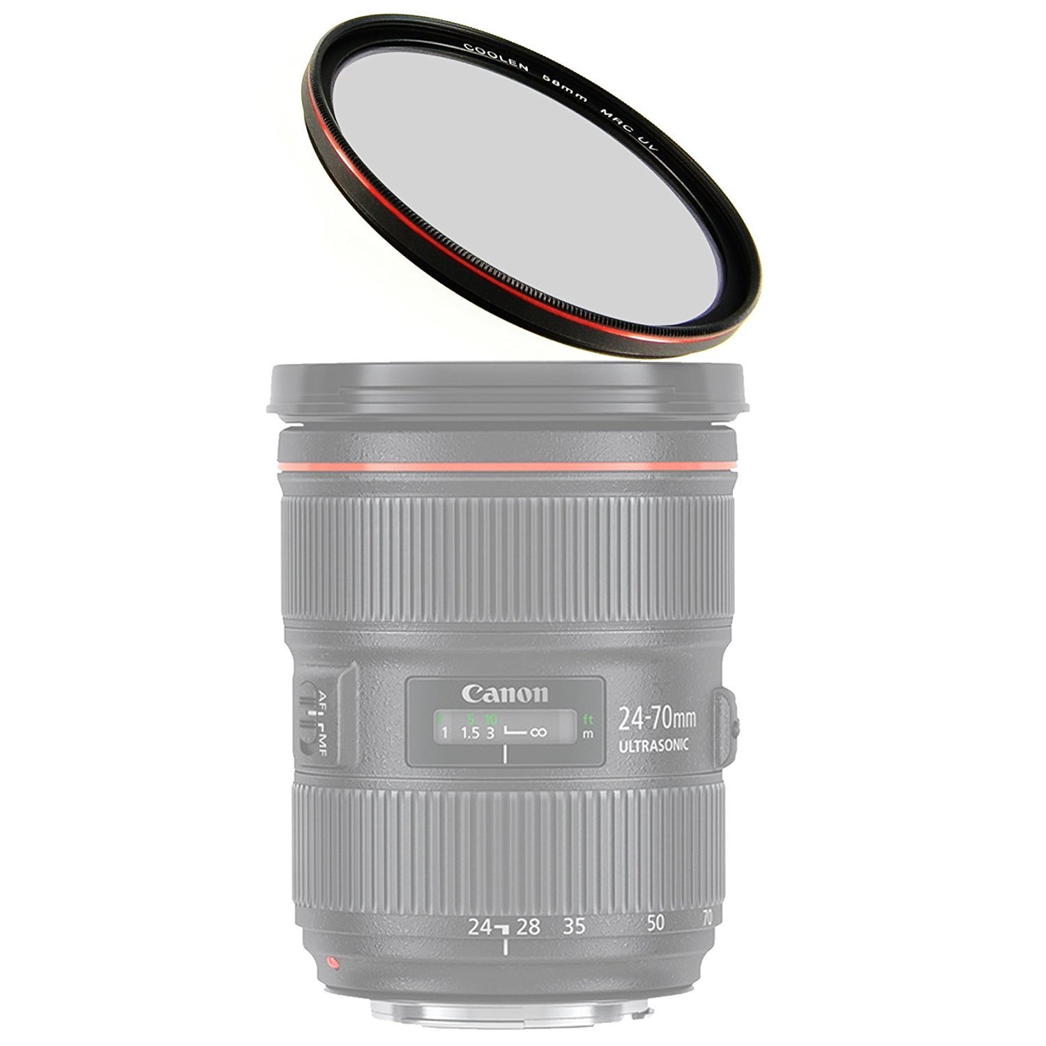 Coolen 40.5mm MRC Ultra Thin Multi-coated UV Filter Red Plating for Nikon 1 AW1, 1 J1, 1 J2, 1 J3, 1 J4, 1 J5, 1 V1, 1 V2, 1 V3, 1 S1, 1 S2 Mirrorless Digital Camera (10-30mm, 30-110mm, 10mm Lenses) - image 1 of 7