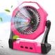 thumbnail image 1 of Ventilador nebulizador portátil para exteriores, color rosa con luz LED, 1 of 9