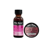 Mia Secret - Liquid Monomer (1 oz.) & Cover Rose Acrylic Powder (0.5 oz) - Combo