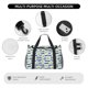 thumbnail image 4 of Fotbe Daisy Striped Nautical Bolsa de Viaje con Estampado, Bolsa de Fin de Semana para Mujer con Compartimento para Zapatos, Bolsa de Gimnasio con Bolsillo Húmedo, 4 of 7