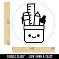 thumbnail image 2 of Kawaii Pencil Holder Teacher School Rubber Stamp for Scrapbooking Crafting Stamping - Mini 1/2 Inch, 2 of 7