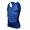 Blue, variant on EFINNY Mens Compression Base Layer Sleeveless Sports Fitness Tight Shirts