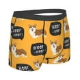 thumbnail image 3 of Disketp Corgi Men'S Boxer Briefs,Soft And Breathable Cotton Underwear With Comfortflex Waistband, 3 of 9