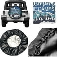 thumbnail image 3 of PISONIC Making Memories One Campsite Spare Tire Cover Weatherproof Universal Wheel Protectors for RV Camper Travel Trailer SUV Truck 16 inch, 3 of 7