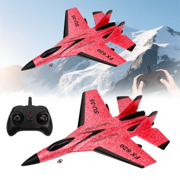 CHENjy RC Airplane With LED Lights 360° Stunt Remote Control Plane For Adults