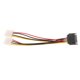 thumbnail image 5 of 15 pines a doble cable de 4 piezas 15 p a 2x cable de alimentación del divisor de 4 piezas, 5 of 7