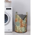 thumbnail image 3 of Vintage Laundry Bag, Grungy Composition with Rich Flower Gentle Spring Foliage Revival, Hamper Basket with Handles Drawstring Closure for Laundromats, 13" x 19", Multicolor, by Ambesonne, 3 of 4