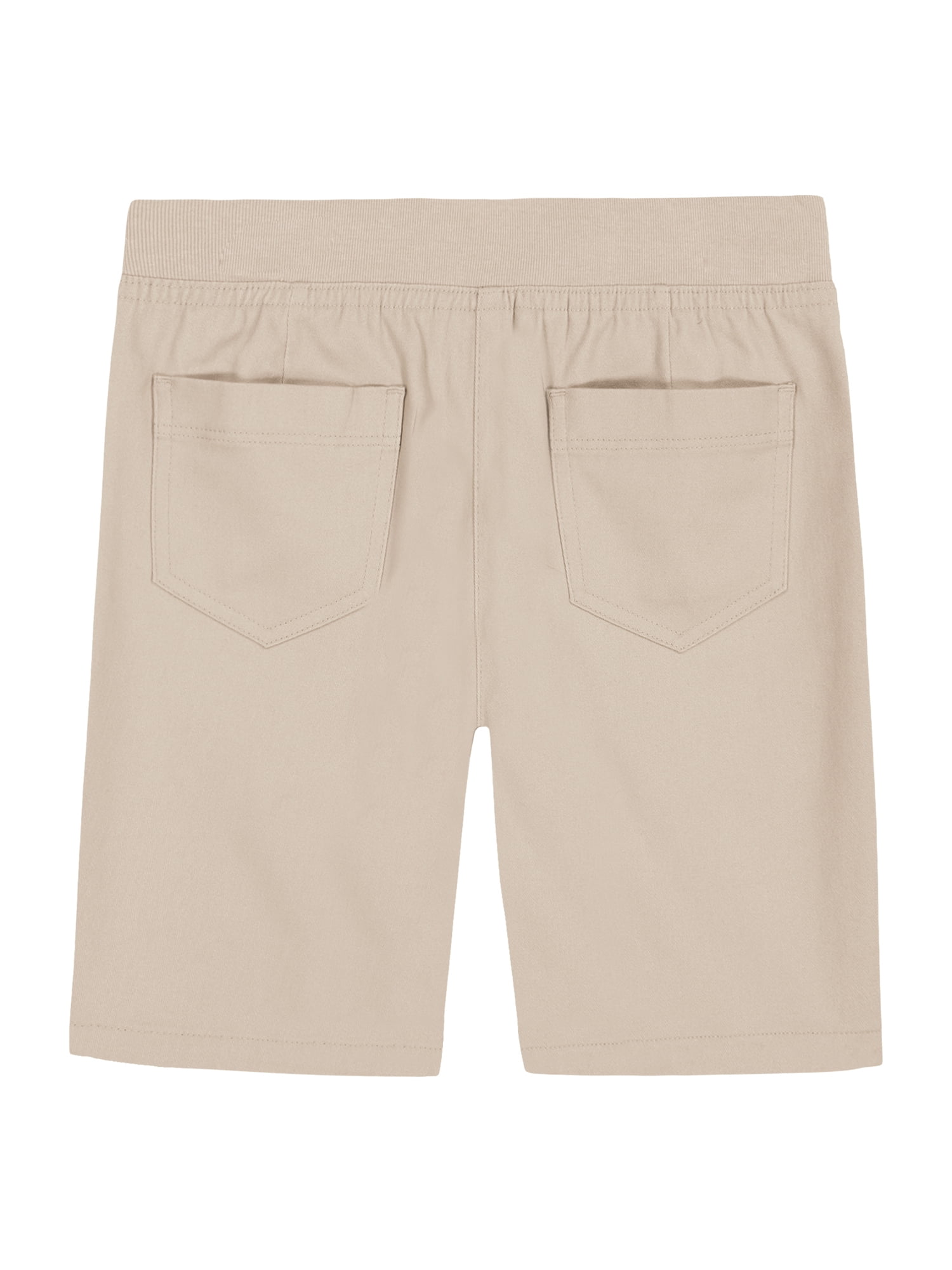 Wonder Nation Girls School Uniform Pull On Shorts, Sizes 4-16