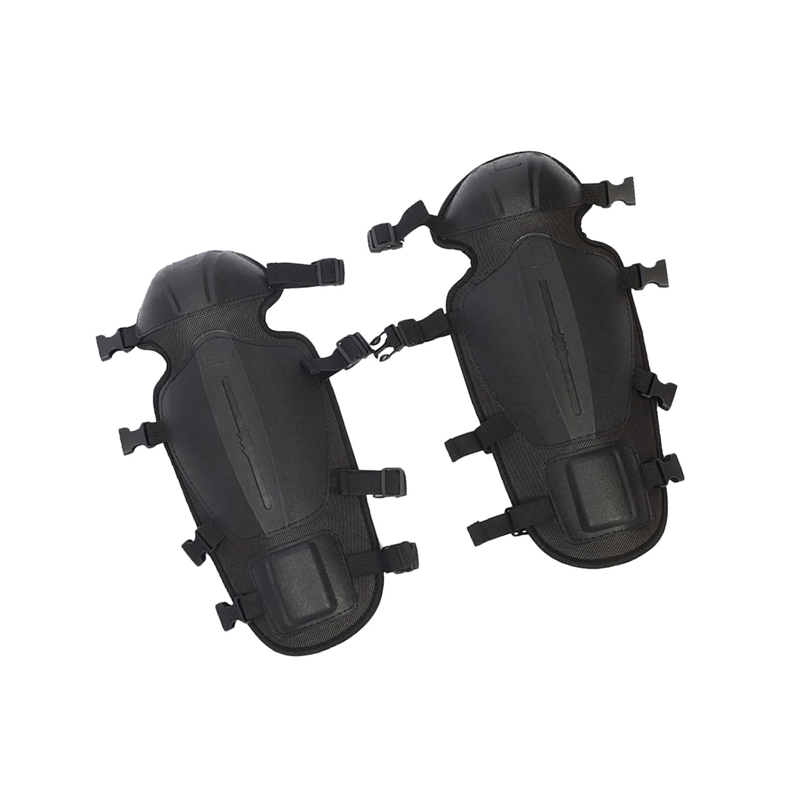 figatia 2 Pieces Gardening Knee Pads Leg Protectors, Waterproof Mowing Shin Guards Trimmer Gaiters for Floor Cleaning Tiling Gardener Black