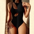 thumbnail image 2 of Ketyyh-chn99 Maillots de Bain pour Femmes Robe de Bain pour Femmes Contrôle du Ventre Maillot de Bain Combinaison Sans Manches en Mesh pour Fête Noir,S, 2 of 4