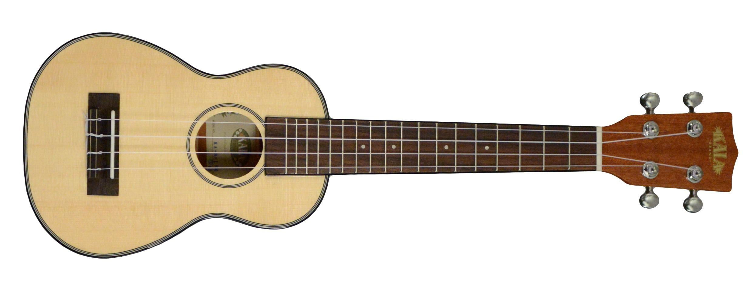 Kala Gloss Solid Spruce Mahogany Long Neck Soprano Ukulele