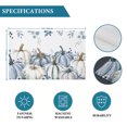 thumbnail image 6 of Blue Pumpkin Fall Placemats Set of 2, Thanksgiving Eucalyptus Leaves Weeping Washable Wipeable Table Mats for Dining Tables, Indoor Outdoor Kitchen Place Mats for Holiday Party Table Decor, 6 of 9