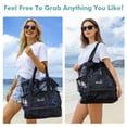 thumbnail image 6 of Tirrinia Mesh Beach Bag with Cooler Compartment, Extra Large Totes for Beach Travel, Functional Fashion Beach Bag for Women, Unique Gifts for Mom, 6 of 6