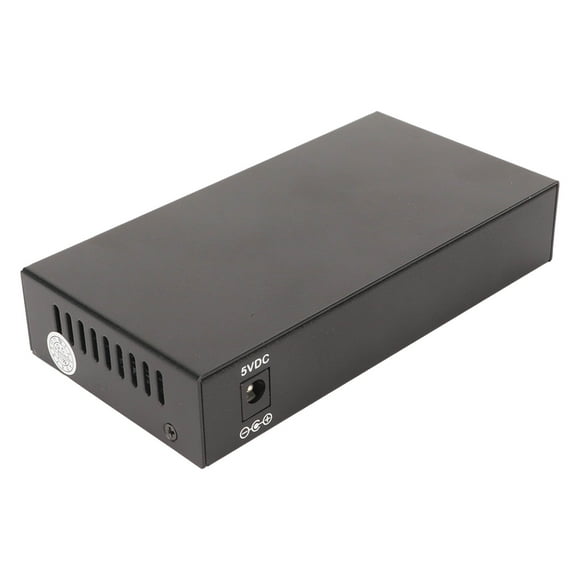 6 Ports Gigabit Switch with SFP Slot, 10 100 1000M Self Adaptive LED Indicator SFP Fiber Switch, MDI / MDI X Ports 120km Extension Ethernet Optical Switch for Office