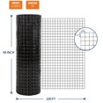 thumbnail image 3 of Riedhoff Hardware Cloth Fences, 19 Gauge, 1/2" Square Mesh Roll, 48" x 100', Black, 3 of 7