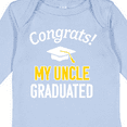 thumbnail image 4 of Inktastic Congrats My Uncle Graduated with Cap Boys or Girls Long Sleeve Baby Bodysuit, 4 of 5