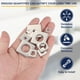 thumbnail image 4 of Uxcell 40 Pcs Arandela Plana Cuadrada, 6MM ID x 14MM OD x 1MM de Grosor, Espaciador de Goma de Acero Inoxidable 304 para Tornillos, Talleres de Reparación de Baños, Construcción, Plateado, 4 of 6