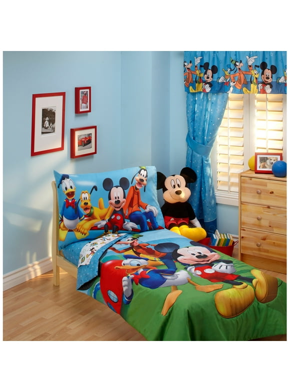 Disney - Mickey Mouse Playground Pals 4pc Toddler Bedding Set