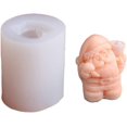 thumbnail image 1 of Moldes para velas, pasteles, chocolate y azúcar para hornear, molde de silicona pequeño de Papá Noel para decoraciones creativas para fiestas navideñas, 1 of 6