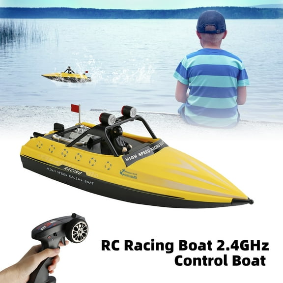 Wltoys WL917 RC Jet Boat RC Racing Boat 2.4GHz Remote Control Boat Toy Yellow