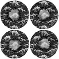 thumbnail image 2 of Shower Caps,Black Dinosaurs Skeleton Text Pattern Waterproof Shower Cap for Women 4 Pieces,Double Reusable Hair Cover for Shower PEVA Elastic Stretch Hem, 2 of 7