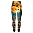 thumbnail image 4 of YABCSAZ Halloween Costumes Yoga Pants for Women Print Casual Slim Fit Drawstring Elastic High Waist Trousers Long Leg Pants Halloween Outfits,Fall Trendy Outfits, 4 of 4