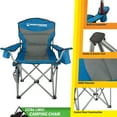 thumbnail image 5 of Wakeman Outdoors Oversized Camping Chair - Heavy Duty Folding Chair, Blue, 5 of 10