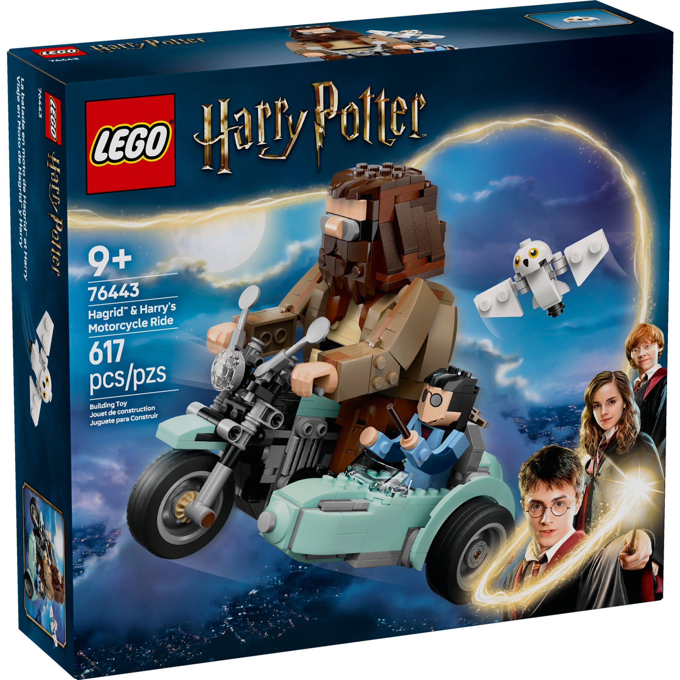 LEGO Harry Potter Juguete de Construcción de la Motocicleta de Hagrid y Harry - Juguete de Moto para Niños y Niñas, Fans de Harry Potter, Mayores de 9 Años - Idea de Regalo de Cumpleaños - 76443 2