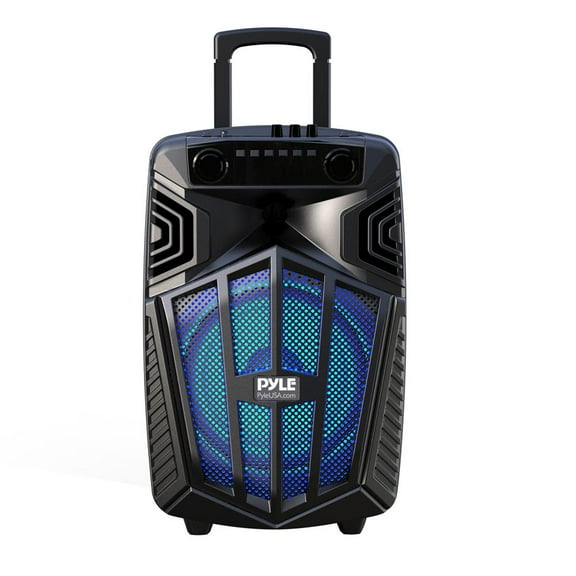 10" Bluetooth Portable PA Speaker - Karaoke, Wireless Mics, Rechargeable, Party Lights, MP3/USB