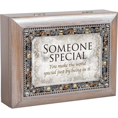 - Cottage Garden JM278GB Someone Special You Make The World Special Jeweled Pewter Keepsake Music Box plays What a Wonderful World