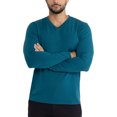 thumbnail image 5 of X RAY JEANS Mens Long Sleeve V-Neck T-Shirt, Teal, 3XL, 5 of 9