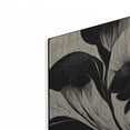 thumbnail image 2 of Luxe Metal Art 'Flowers Black White 27' by Ray Heere, Metal Wall Art, 12"x12", 2 of 9